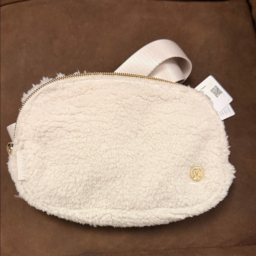 lululemon athletica White Sherpa Crossbody Bag